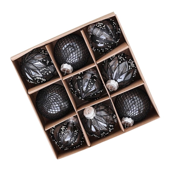 ZPAQI Pack of 9 Christmas Ball Ornaments for Christmas Tree Decoration Shatterproof