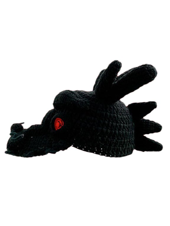 Party Hat Handwoven Chinese Loong Decorations Knitted Hat Cool Photo Props