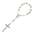thumbnail image 1 of ZPAQI Pearl Finger Rosaries Baptism Rosary Small Rosary with Cross Party Favor, 1 of 21
