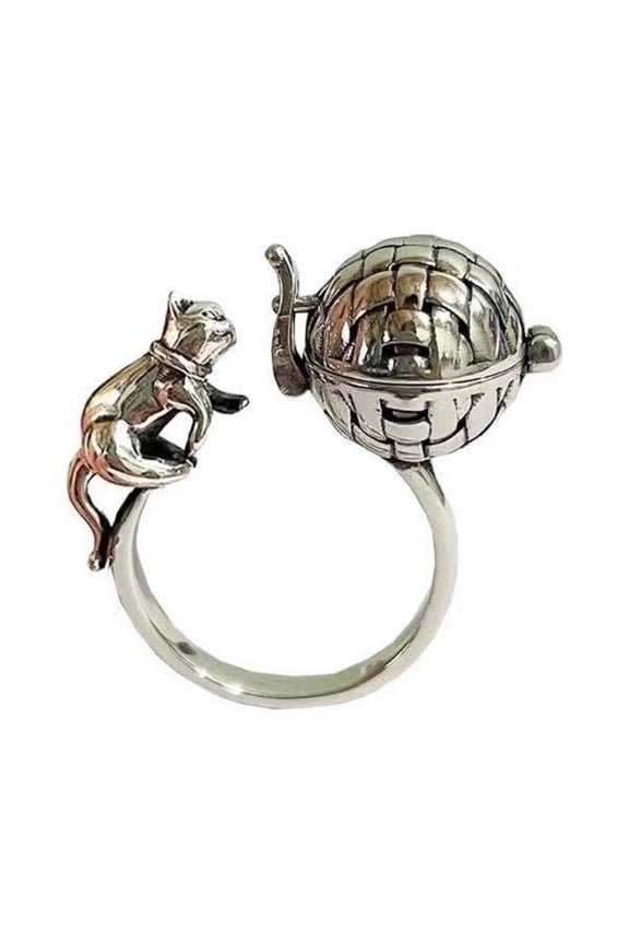 Portable Aromatherapy Pendant Finger Rings Ornament Stainless Steel Rings For Valentine's Day gifts