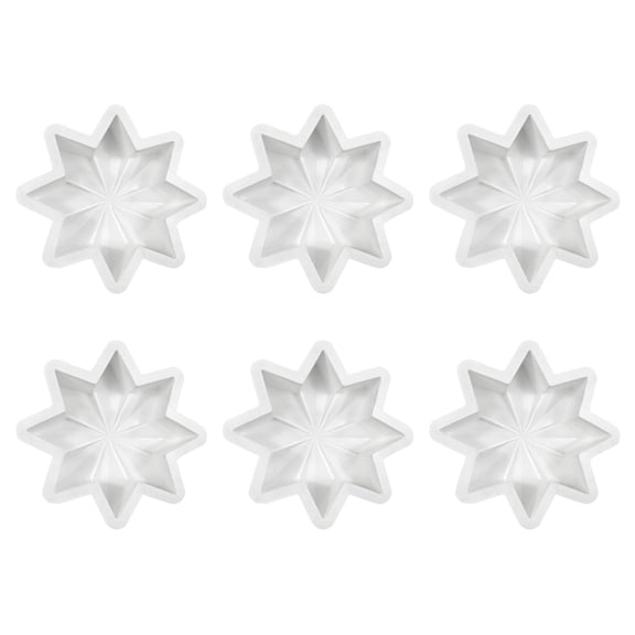 ZPAQI Practical Snowflake Shape Cake Baking Molds for Mousses and Chocolate Creation