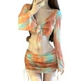 thumbnail image 1 of ZPAQI Push Up Swimsuits with Cover Up and Beach Skirt 4 Pieces Bathing Suit for Women, 1 of 16