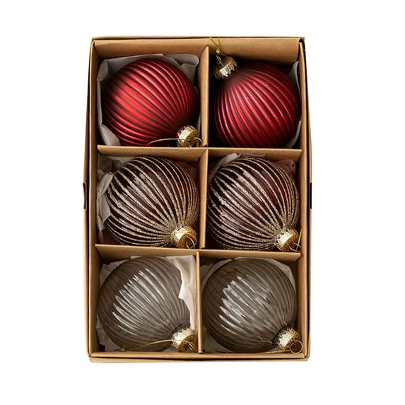 ZPAQI Quality Christmas Decorations Glass Balls Ornaments for Holiday Parties and Celebrations Glass Pendant for Outdoors