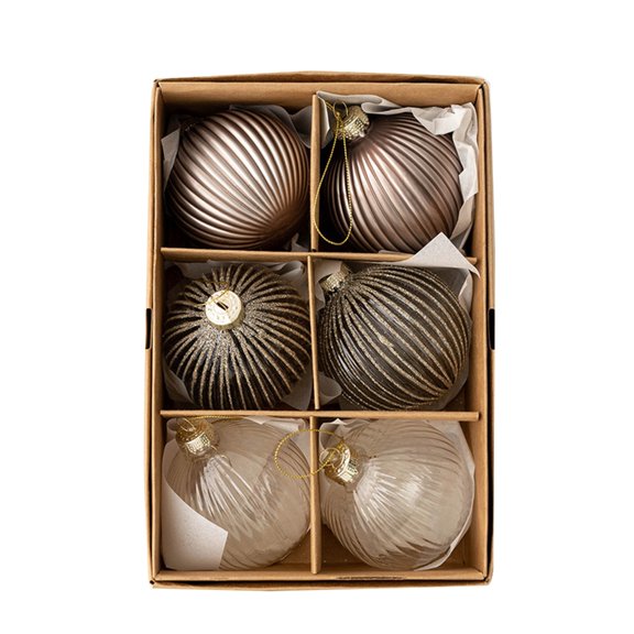 ZPAQI Quality Christmas Decorations Glass Balls Ornaments for Holiday Parties and Celebrations Glass Pendant for Outdoors