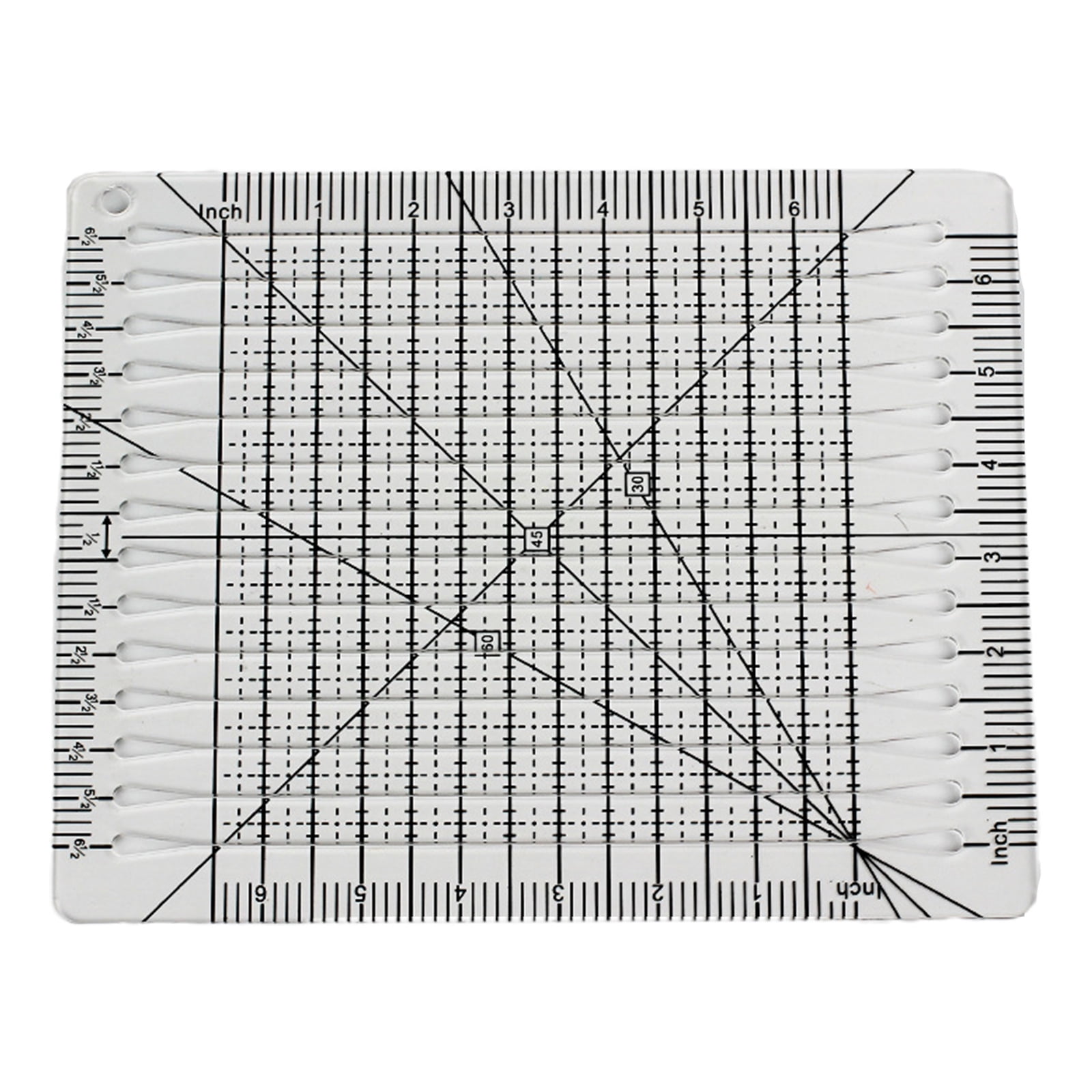 ZPAQI Quiltcut Strip Savvy Square Up Slotted Quilting Ruler Patchwork Ruler Clear DIY