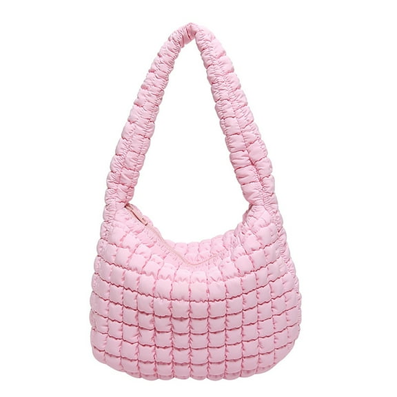 ZPAQI Quilted Puffer Bag Large Down Cotton Shoulder Carryall Underarm Purse for Women