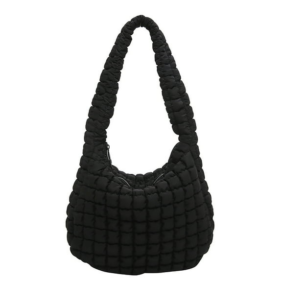 ZPAQI Quilted Puffer Bag Large Down Cotton Shoulder Carryall Underarm Purse for Women