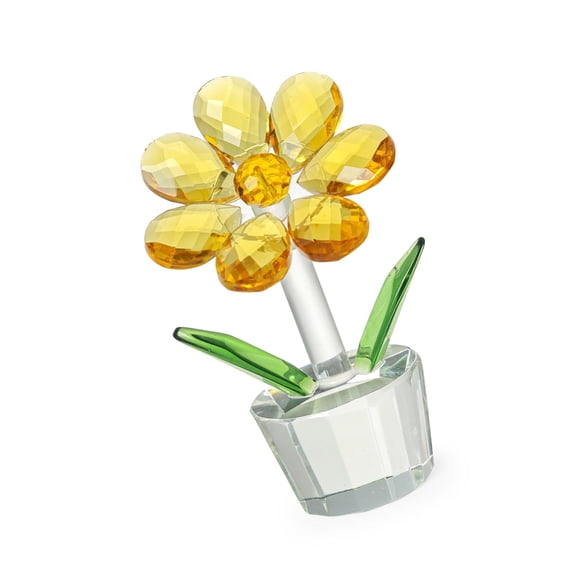 ZPAQI Radiants Crystal Sun Flowers Figurine Home Accent Brilliant Light Reflection