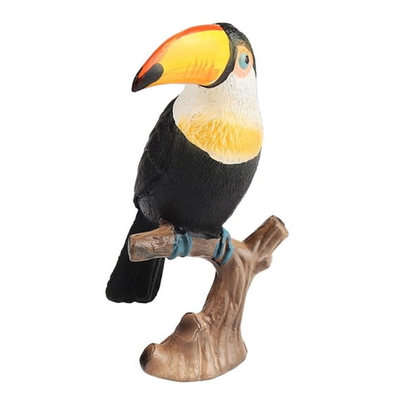 ZPAQI Realistic Toucan Toy Model Bird Animal Figure Solid Figurine Kids BagFillers