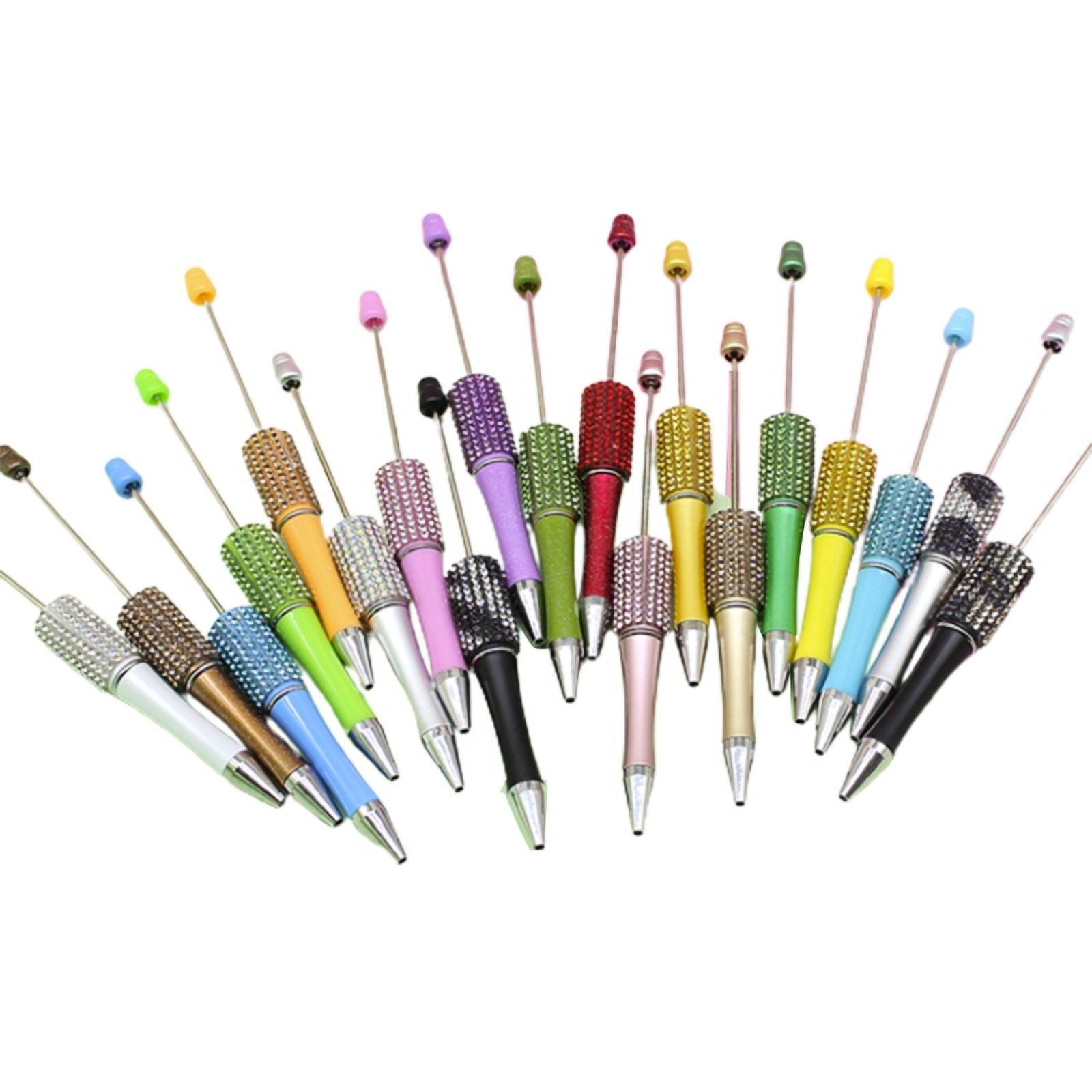 ZPAQI Retractable Ballpoint Pen Rhinestone Beadable Ballpoint Pen Write