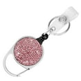 thumbnail image 1 of ZPAQI Retractables Keychains AntiLost Badges Holder Rhinestones Keyholder, 1 of 13