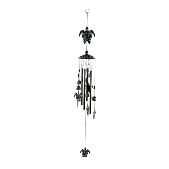 ZPAQI Retro Metal Animal Wind Chimes 3D Hummingbird Memorial Wind Bell Aluminum Tubes Hanging Art Ornament for Patio Garden