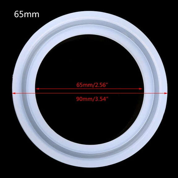 ZPAQI Round Epoxy Jewelry Mold Silicone Bangle Ring Mold for Jewelry Making 6 Sizes