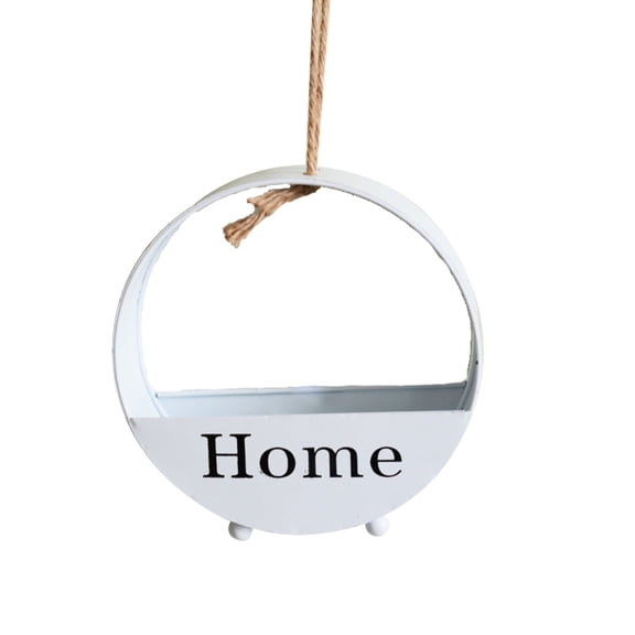 ZPAQI Round Wall Hanging Plant Terrarium Iron Planter Container Succulent Plant Pots Garden Flowerpot Home Decor