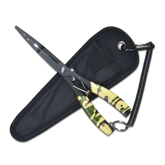 ZPAQI SS420 Steel Fish Grip Lip Clamps Grabber Fish Controllers Fishing Plier Tools