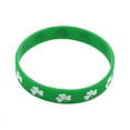 thumbnail image 1 of ZPAQI Saint Patrick'S Day Silicone Irish Festival Wristband Shamrock Clover Bracelet, 1 of 16