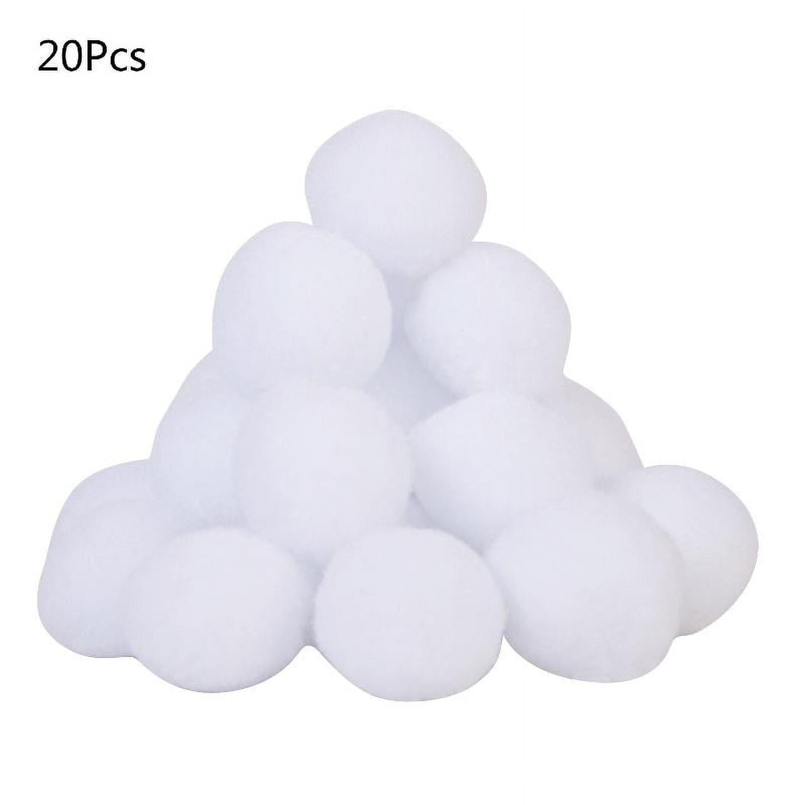 ZPAQI Set of 20/30/50 Snowball Fight Fake Snowballs Winter Xmas