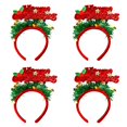 thumbnail image 1 of ZPAQI Set of 4 Sparkling Christmas Hair Hoop for Women Girl Elegant Headbands Charm, 1 of 16