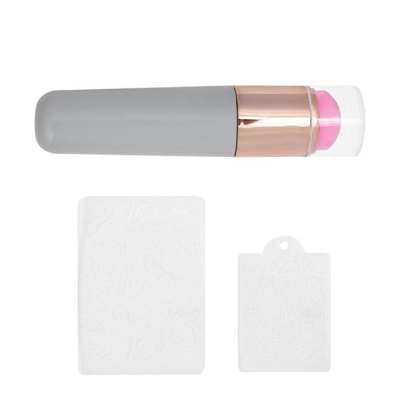 ZPAQI Silicone Nail Brush Clear Nail Art Stamper For Quick And Easy Nail Designs
