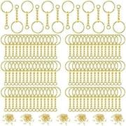 ZPAQI Silver Golden Alloy Keychain Rings for Resin DIY Crafts Metal Key Chain Rings