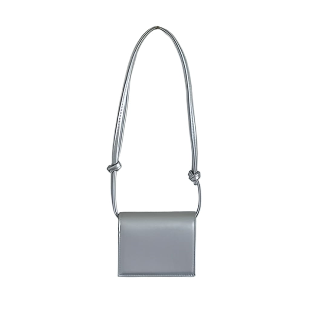 ZPAQI Simple Small Square Bag with Flap Cover PU Leather Crossbody Purse for Women