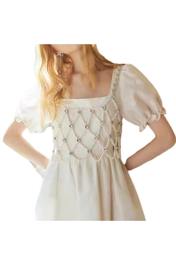 Sleeveless Backless Hollow Out Beaded Vests Female Spring 2023 For Valentine's Day gifts