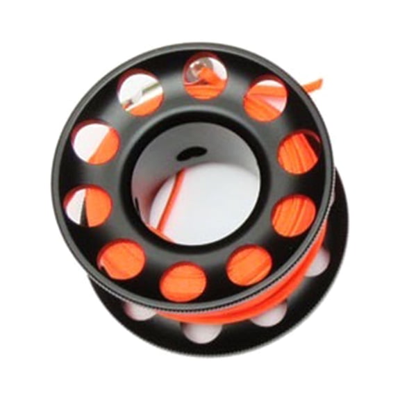 ZPAQI Snorkeling Finger Reel Diving Spool Finger Reel with Stainless Bolt Snap Hook