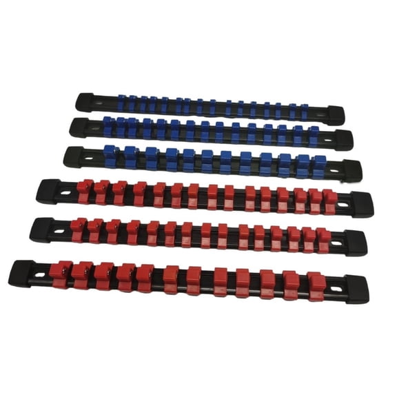 ZPAQI Socket Wrench Storage Rack 6Pcs Drive Rail Rack Holder Drive Tool Organizer