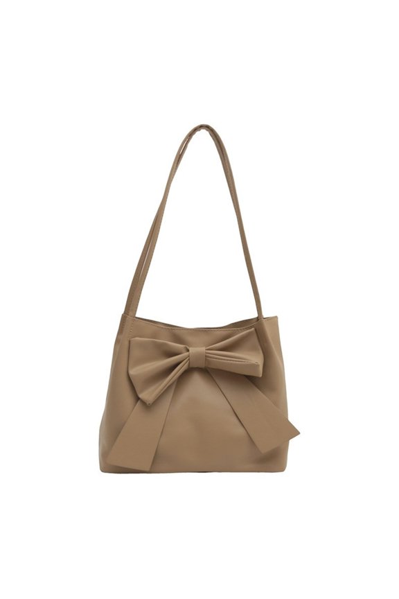 Sophisticated Bows Tie Adorned Spacious Bag for Everyday Fashion Statement