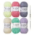 thumbnail image 1 of ZPAQI Sparkles Dish Scrubby Yarn Specialty Yarn with Hook Handmade Yarn for Craft, 1 of 14
