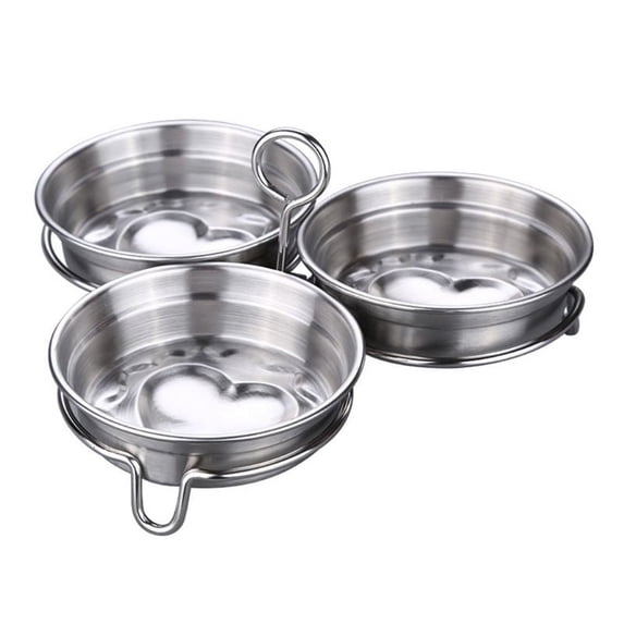 ZPAQI Stainless Steel Heart Egg Poacher Non-stick Eggs Poaching Pod Cooking Steamer