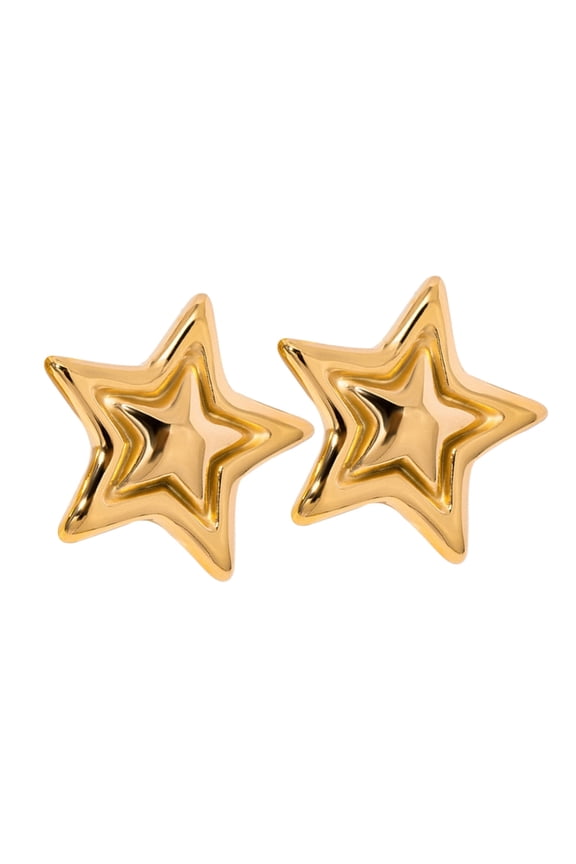 Star Studs Earrings Sturdy Alloy High Durability Fashion Jewelry Accessory
