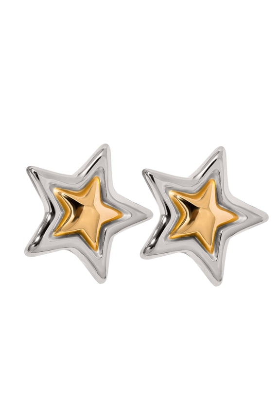 Star Studs Earrings Sturdy Alloy High Durability Fashion Jewelry Accessory