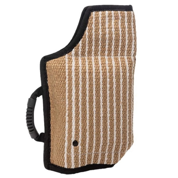 ZPAQI Strong Jute Dog Bite Sleeve Tug Work Puppy Training Playing Chewing Toy Hand Glove for Training Schutzhund K9 Rottweiler