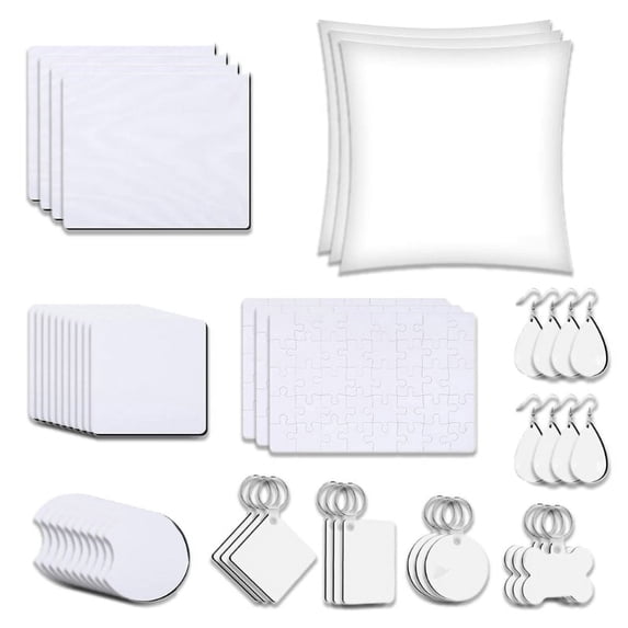 ZPAQI Sublimation Blanks Products Sublimation Earring Blanks Heat Transfer Keychain