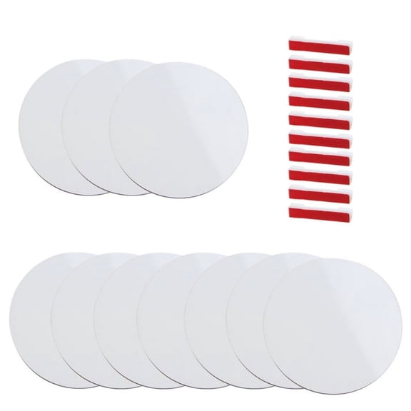 ZPAQI Sublimation White Badges Pin DIY Blank ID Name Badge Heat Transfer Name Tag