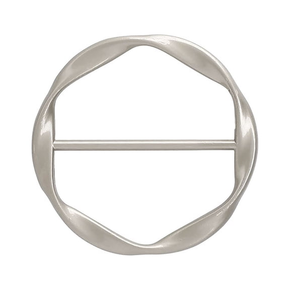 ZPAQI T-Shirt Tie Ring Scarf Ring Clip Metal Round Brooch Pins Circle Pin For Scarve