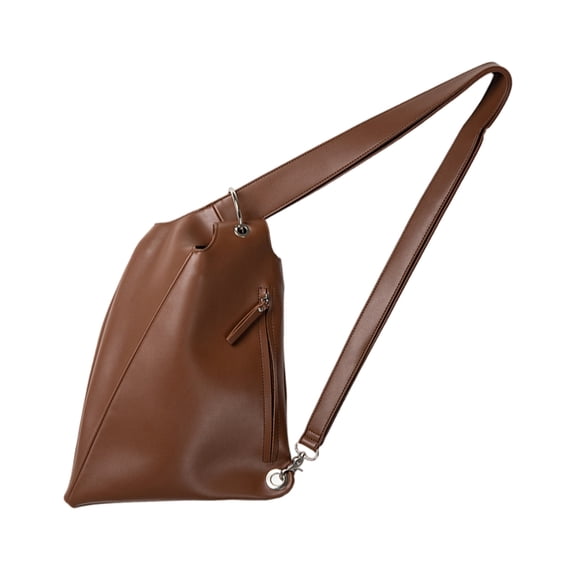 ZPAQI Trendy Asymmetric Soft PU Leather Crossbody Shoulder Bag for Stylish Outfits