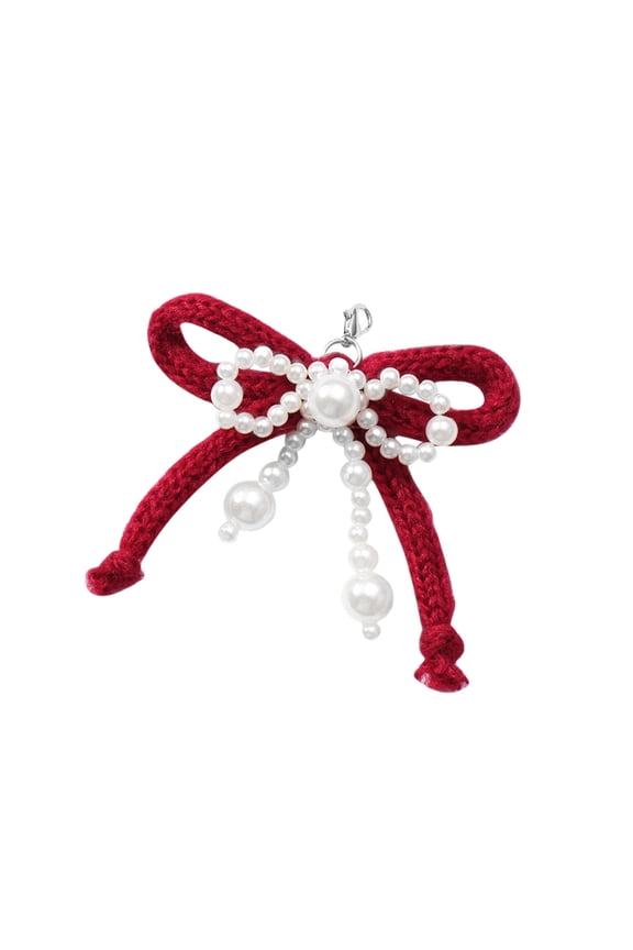 Trendy Boots Charm Harajuku Bowknot Pendant Punk Ornament Pearls Shoe Boots