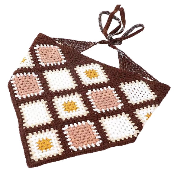 ZPAQI Turban Hairband Flower Bandanas Rural Head Scarf Female Ethnic Hair Decoration