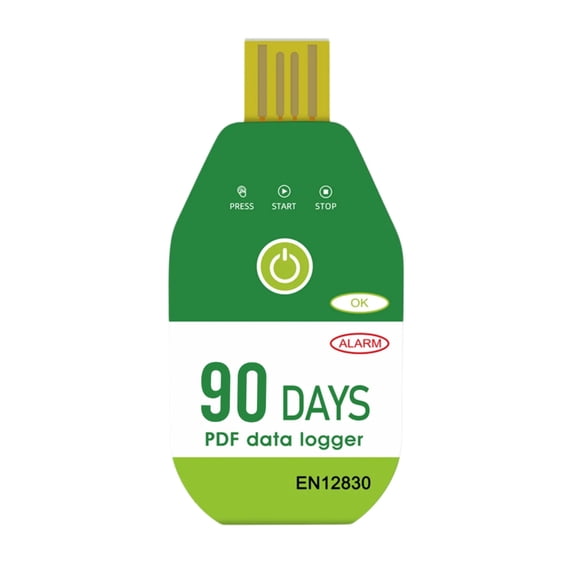 ZPAQI USB Temperature Data Logger 60/90/120 Days Monitoring for Cold Chain Transport