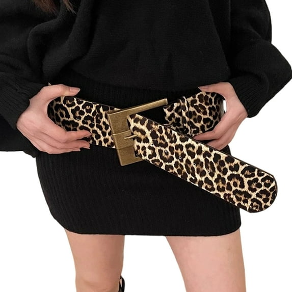 ZPAQI Unique Leopards Belt Daily Wear Waist Belt Fashion Pattern Unisex Waistband