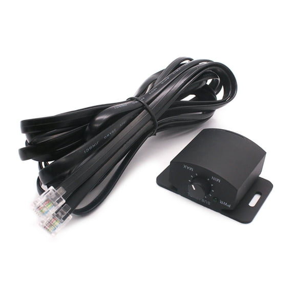 ZPAQI Universal Car Amplifier Controller Sound Adjuster Boosts Level Remote Subwoofer