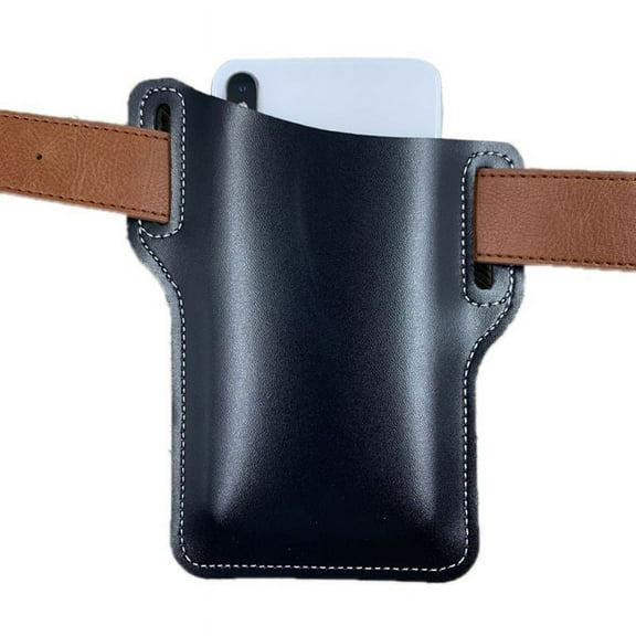 ZPAQI Universal Retro Artificial Leather Mobile Phone Carrier Belt Pouch Men Waterproof Cellphone Loop Holster Protection Case Waist Bag Wallet