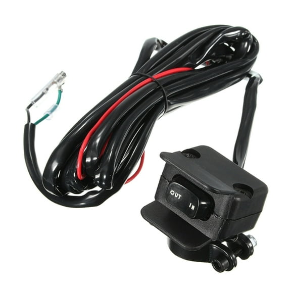 ZPAQI Upgraded ATV Handlebar Control Line Winch Rocker Switch Handlebar Control