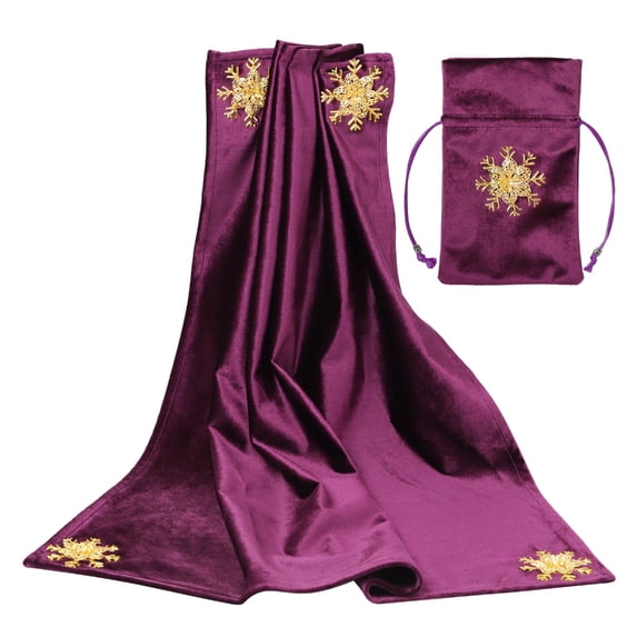 ZPAQI Velvet Square Tarot Card Tablecloth Washable Decorative Table Cover Cloth