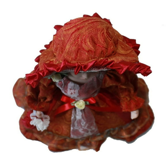 ZPAQI Victorian Porcelain Female Doll European Ceramic Doll Delicate Home Ornaments