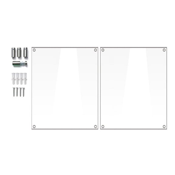 ZPAQI Wall Mount Frameless Photo Wedding Pictures Display Great Gift Option