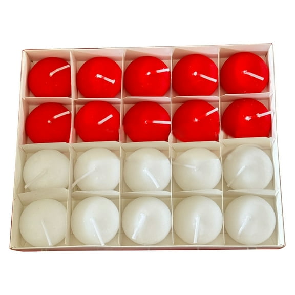 ZPAQI Waterproof Large White Floating Candle for Spa and Party Atmospheres