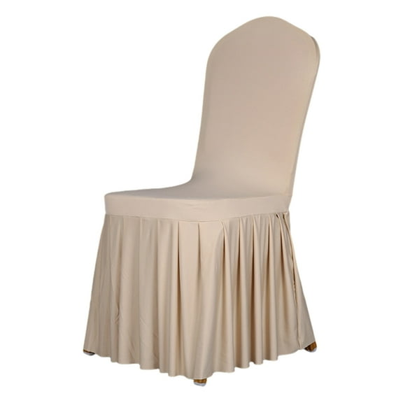 ZPAQI Wedding Chair Cover for Dining Room Universal Stretch Chair Covers with Skirt
